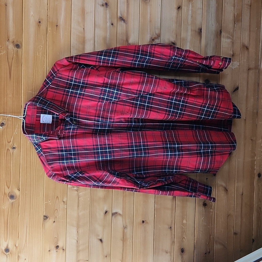 Brooks Brothers Red Plaid Casual Button Down
